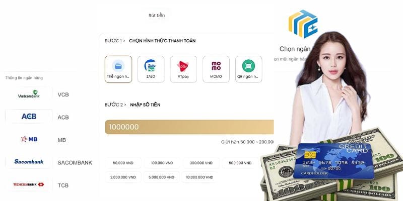 Các bước rút tiền nhanh chóng từ nhà cái uy tín 